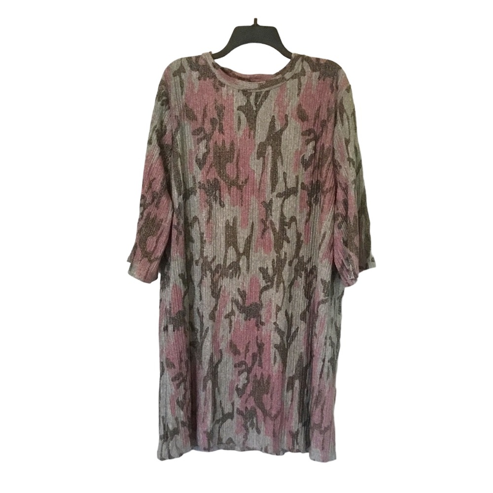 Elvi Ribbed Metallic Dress Size 18 #199
